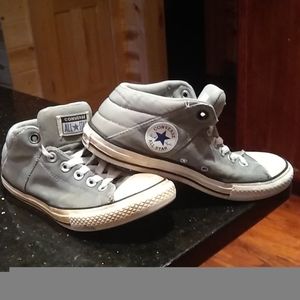 Boys used converse all star gray size Us5